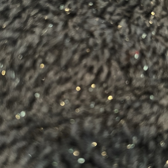 D&Co/ Denim + company sherpa material with sparkly material - Picture 5 of 5